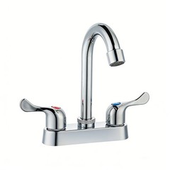 4inch Basin Sink Faucet Plastic Mixer Tap Bathroom RV Sink Faucet Dual Handles
