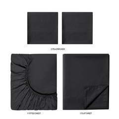 Copper Infused Microfiber Bed Sheets Antimicrobial Cooling Soft Easy Care Set US