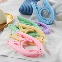 12pcs Travel Folding Hangers, Portable Multifunctional Household Clothes Hangers