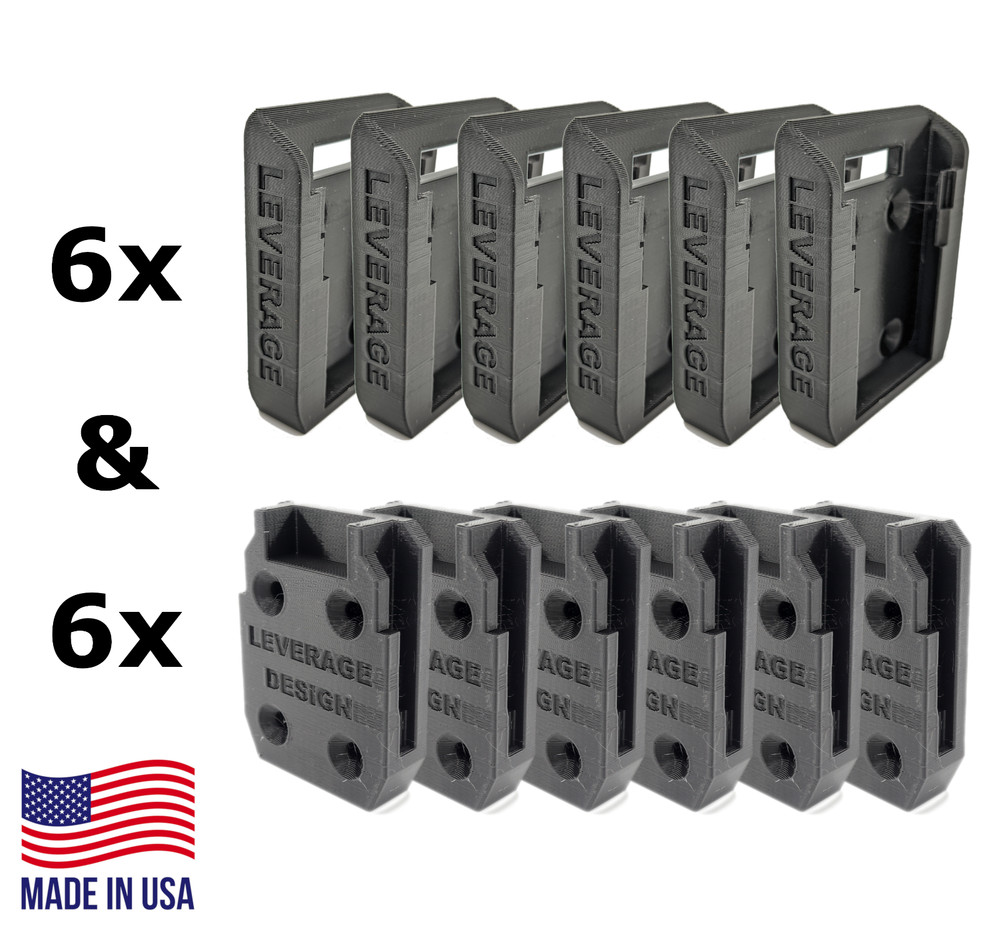 6 / 6 Combo Pack DeWALT 20V 60V Tool & Battery Mounts/Hangers/Holders- BEST FIT!