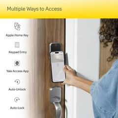 Yale Assure Lock 2 Plus Apple Home Keys Deadbolt Wi-Fi Smart Keyless Entry Black