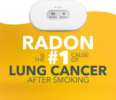 Airthings View Plus 2960 Radon Air Quality Monitor CO2 Humidity Sensor