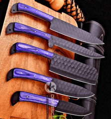 Custom made Forged High Carbon Steel KITCHEN KNIVES CHEF SET 2651