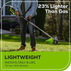 Greenworks 80V 17 inch String Trimmer w/ 2Ah Battery & 2A Charger (Refurbished)