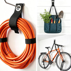 6 PCS Extension Cord Holder, Extension Cord Strap, Cable Organizer Straps for Co