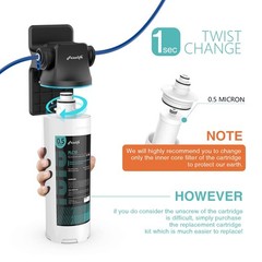 Frizzlife SW10-HF Replacement Housing Kit with PLC10 Filter Cartridge Inside – f