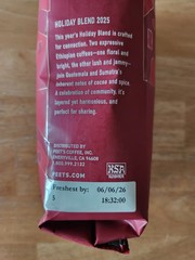 Peet’s Holiday Blend Dark Roast Ground Coffee 10 Oz Lot Of 3 Bags Exp 5/30/26