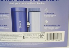 NEW- Shark ChillPill 3-in-1 Portable Fan Mist & Instachill System FA022LV – Blue