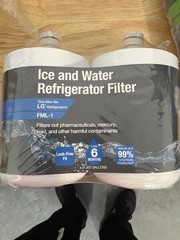 FML-1 Refrigerator Water Filter for LG Refrigerators 300 Gal Carbon 2 Pack