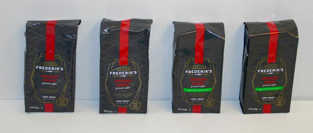 Frederik’s Meijer Michigan Cherry Ground Coffee REG & DECAF 12 oz. Lot of 4X