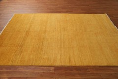 Yellow Modern Oriental Area Rug 5×8 Hand-knotted Wool Carpet for Any Room