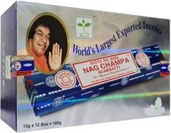 Satya Sai Baba Nag Champa Agarbatti Original Incense Sticks, 180g