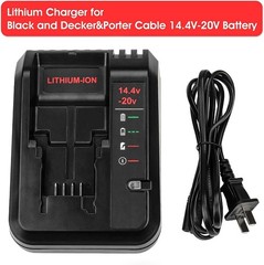 2PACK for PORTER CABLE 20V 20 Volt Lithium Battery /Charger Max PCC680L PCC685L