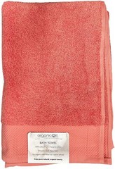 Organicott Organic Bath Towel Orange 100% Organic Cotton 30 in x 58 in