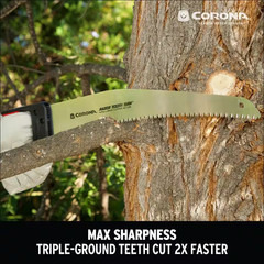 Razortooth 18 In. High Carbon Steel Blade with Ergonomic D-Handle Grip Heavy Dut