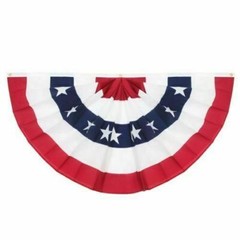 USA Pleated Fan Flag 3×6 Feet American US Bunting Flags Half Fan Banner 36X72