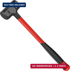 YIYITOOLS 9LB Dead Blow Hammer, 33″ Long, One-Piece Forged Carbon Steel, Steel B