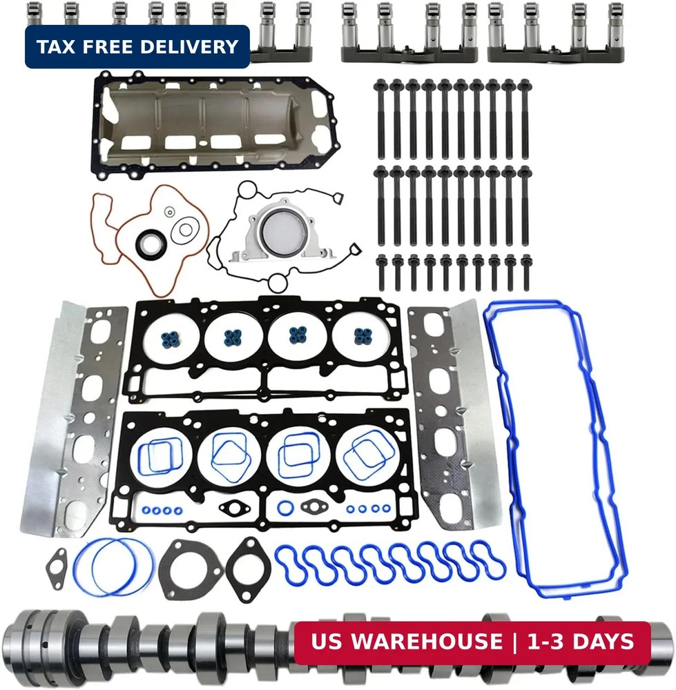 MDS 5.7 HEMI Lifters Camshaft Kit Head Gasket Replacement for 2009-2015 Chrysler