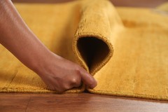 Yellow Modern Oriental Area Rug 5×8 Hand-knotted Wool Carpet for Any Room