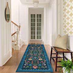 Stylish Bohemian 2×6 Runner Rug – Non-Slip, Floral Design, Suitable for Any Room
