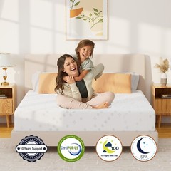 10″ California King Size Cooling Gel Memory Foam Mattress CertiPUR-US Certified