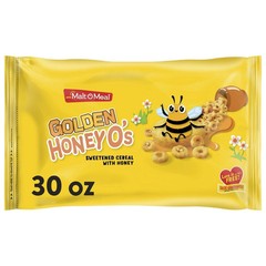 Malt-O-Meal Golden Honey O’s Cereal, 30 oz – Crunchy Breakfast Cereal