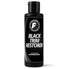 Black Trim Restorer – Lasts 6+ Months, Dye Infused Waterproof Plastic 4 Oz
