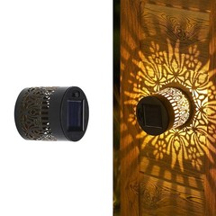 Solar Mandala Mosaic Lights 7 Color Changing Outdoor Solar Fence Decor Lamp