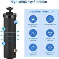 4 Packs Replacement Gravity System Filters BB9-2 Black For Berkey Water Filter