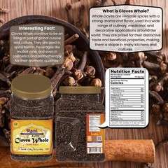 Rani Cloves Whole (Laung) 28oz (800g) Bulk PET Jar