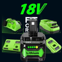 PACK For RYOBI 18V 8Ah 12Ah P108 High Capacity Battery 18Volt Li-Ion One Plus