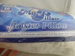 MyPillow Bolster Pillow 6″ Round x 18″ White Shredded Poly Fill USA Made R5
