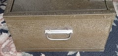 Mid-century Victor ‘Treasure Chest’ Fire-Proof Strong Box Safe, Both Keys, Nice!