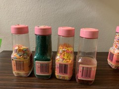 Lot of Vintage 1970s Cake Mate Schilling Fancy Decors Bottles Silver Snowflake