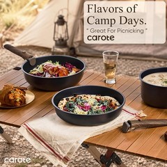 19-Piece Non-Stick Cookware Set with Detachable Handle & Induction Compatibility