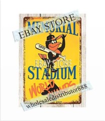1970 Baltimore baseball memorial stadium AL Champions metal tin sign art prints