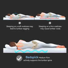Fiberglass Free Breathable Mattress 2 Size for Pressure Relief, CertiPUR-US