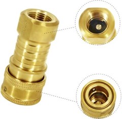 20FT Both 3/8″ Female Flare Propane Hose,3/8 Inch LP Gas Disconnect Fittings Kit