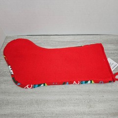 Peanuts Snoopy Christmas Stocking Red Green Holiday Knit Festive Gift