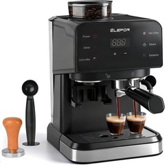 Espresso Machine 20 Bar, Coffee Maker with grinder Black’