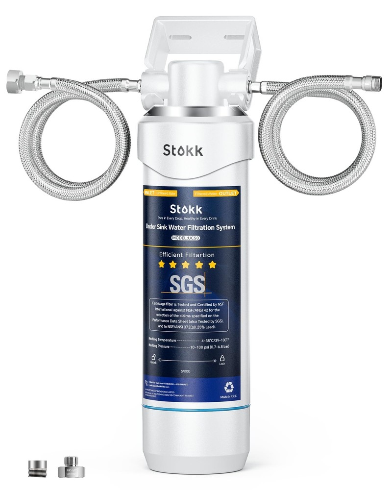 Stokk UC50 Under Sink Water Filter, Reduces Lead, Chlorine, Bad Taste & Odor
