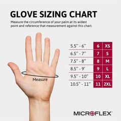 MICROFLEX Diamond Grip MF-300 Disposable Latex Gloves for Automotive,