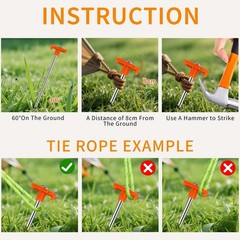 16 Pack Tent Stakes, Galvanized Non-Rust Camping Tent Pegs, 7.1 Inch Heavy Du…