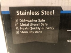 Mainstays 5 Piece Cookware Set Stainless Steel 2 Saucepans, 1 Dutch Oven, 2 Lids