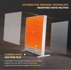 Sunkos SK-E1 Sunshine Electric Space Heater With Far-Infrared Heat No Fan Noise