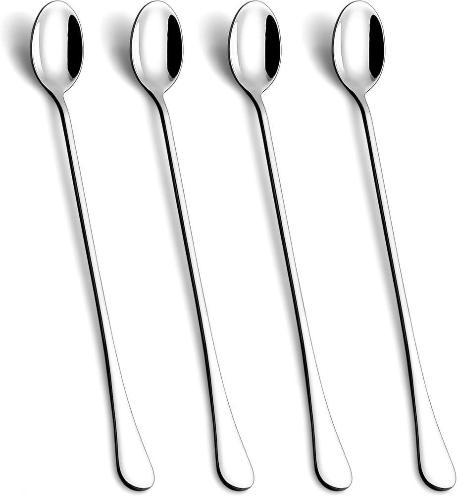 9.5Inch Long Handle Iced Tea Spoon Coffee Spoon Ice Cream Spoons Stainless Steel