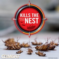 Combat Max Roach Killing Gel 2.1 oz Syringe – Indoor & Outdoor Cockroach Control