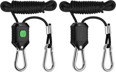 VIVOSUN 1/2/6 Pair 1/8″ Grow Light Rope Hanger Ratchet Reflector Clip 150lbs
