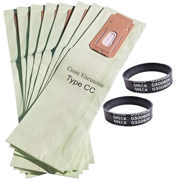 For Oreck XL Upright Vacuum Bags Type CC, CCPK8DW Green Double Wall FILTRATION