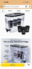 Invigorated Water Alkaline Countertop Dispenser PH001 300 gal Black Pack of 3